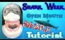 Shark Week Open Mouth Shark Makeup Tutorial (NoBland Makeup)