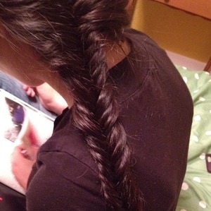 Simple fishtail, a little sloppy but it was my first try!