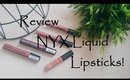 NYX Lingerie & Suede Liquid Lipstick| REVIEW & SWATCHES! Cillasmakeup88