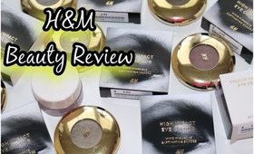 H&M BEAUTY REVIEW & SWATCHES - VLOGMAS DAY 21