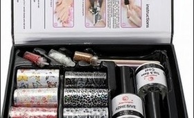 Banggood review for Foil Transfer Kit -  Cheap Nail Art Foil Kit for Nail Art designs