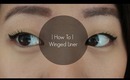 Quick How To | Winged liner with MAC Gel Liner in Blacktrack with MAC 266 Brush