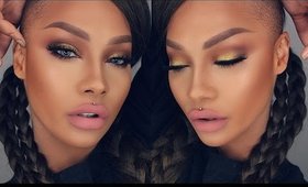 SPRING COLOUR SMOKEY GOLD EYE PINK NUDE LIP | SONJDRADELUXE