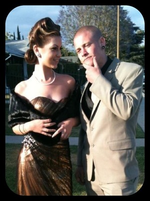 My boyfriend and I at my prom '12
