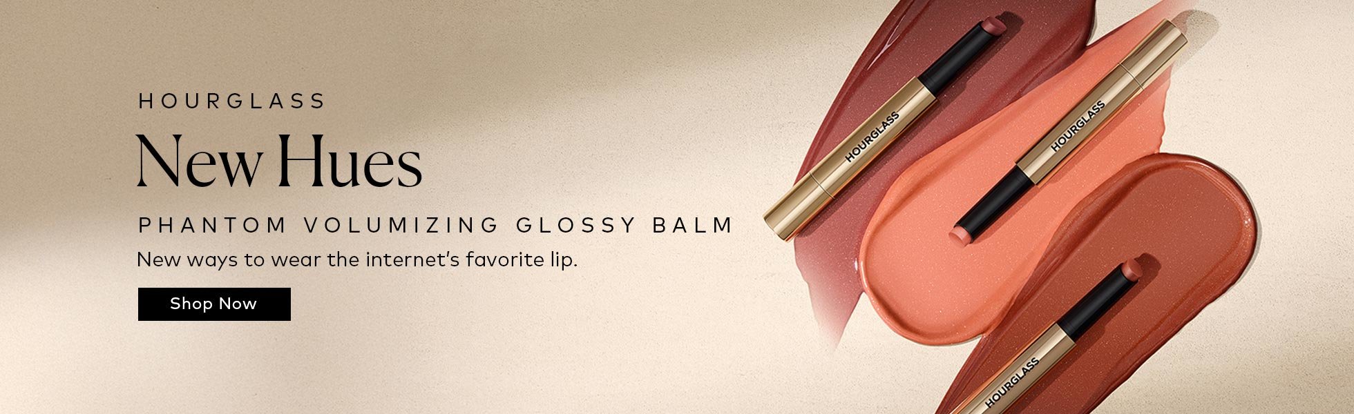 Four new ways to wear the viral three-in-one lip balm. Shop the new Hourglass Phantom Volumizing Glossy Balm shades at Beautylish.com