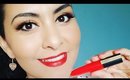 Maquillaje y labios rojos con Loreal París Rouge Signature