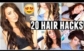 20 HAIR HACKS Every Girl Should Know!!