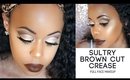 Sultry Brown & Gold Cut Crease