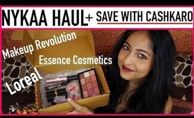 NYKAA HAUL & Get CASHBACK With CASHKARO 😃| L'Oreal, Essence, Makeup Revolution | Stacey Castanha