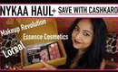 NYKAA HAUL & Get CASHBACK With CASHKARO 😃| L'Oreal, Essence, Makeup Revolution | Stacey Castanha