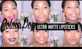 ColourPop ULTRA MATTE LIQUID LIPSTICKS + Lip Swatches On Brown Skin | Jessica Chanell