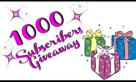 GIVEAWAY!!! 1000 SUBSCRIBERS GIVEAWAY!! | Jessie Melendez