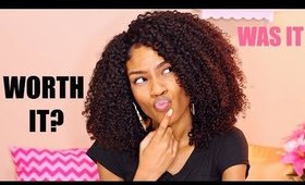 Curly Quick Weave on Natural Hair Review► Flip Over Method