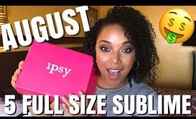 FULL SIZE FLAVA IN YA EAR... | AUGUST 2019 IPSY GLAMBAG PLUS | BRUSHES FACE PALETTE SKINCARE