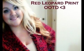Plus Size OOTD: Red Leopard Print