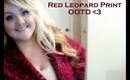 Plus Size OOTD: Red Leopard Print