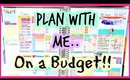 PLAN WITH ME | Budget Friendly!! Affordable ways to decorate your planner!!