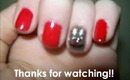 Fun and Festive Holiday Nails - Rudolph the Red Nosed Reindeer !