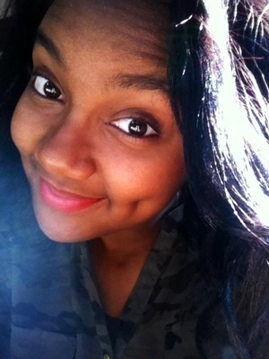New orange lipstick & my hair curled feeling beautiful 😊