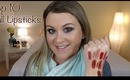 Top 10 Fall Lipsticks & Swatches
