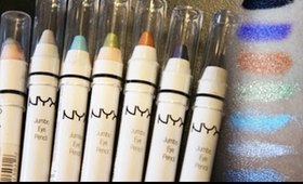 NYX Jumbo Eye Pencils Haul & Review