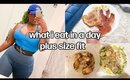 WHAT I EAT IN A DAY PLUS SIZE FIT AND HEALTHY | Full Day of Eating + Plus Size Dumbbell Workout