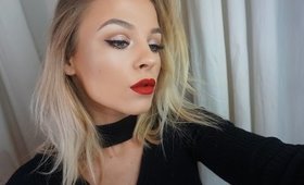 CHRISTMAS MAKEUP TUTORIAL 2016 / CUT CREASE & RED LIP