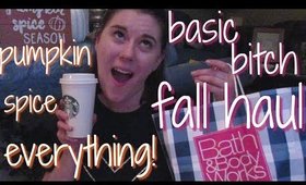 BASIC BITCH FALL HAUL (Bath & Body Works, Target Dollar Spot, Starbucks) + VLOG