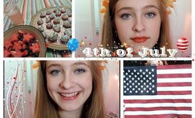 4th of July Treats + Festive  makeup look!