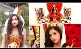 DIY Tim Burton's Queen of Hearts Costume + Makeup!