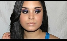 Get Ready With Me/Talk Through Purple Smoky Eye Tutorial