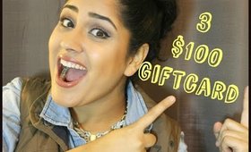 3 $100 Thanks Giving Giveaway (gift card)- Makemeup89