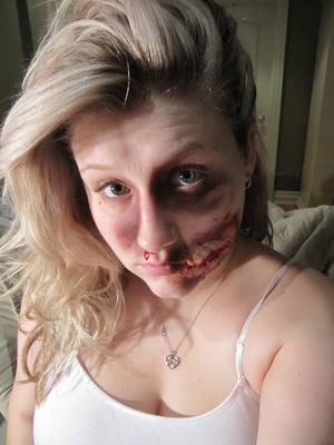 my first attempt at special fx makeup..