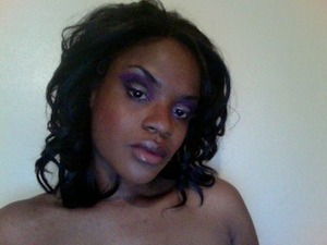 Dramatic 4 color eyes w/a glossed(blush)* look