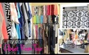 My Complete Closet Room Tour | Fashionista Wardrobe | #MFScloset