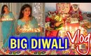 BIG Diwali Vlog 2016 Laxmi Pooja, Cooking & Rangoli  | SuperPrincessjo