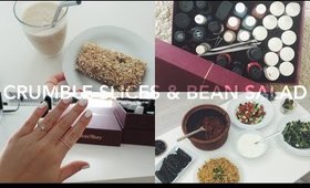 Crumble Slices & Bean Salad | Day 21 #JessicaVlogsAugust