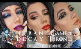 URBAN DECAY GAME OF THRONES | Three Looks Swatches + Review