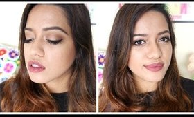 Everyday Makeup look for Fall/Winter | Neutral Smokey Eyes + Matte Lips