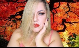 Fall Inspired Makeup : Ojos Otoño  /  Atumn Smokey Eyes & Bold Lips