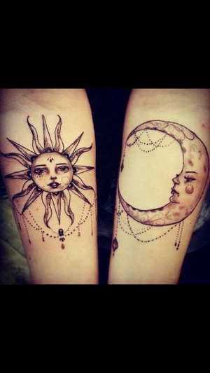 Moon And Sun Tattoo Ideas. | Beautylish