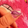 pink zebra nails