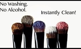 HOW TO INSTANTLY CLEAN YOUR MAKEUP BRUSHES WITHOUT WASHING / SPRAY OR ALCOHOL!