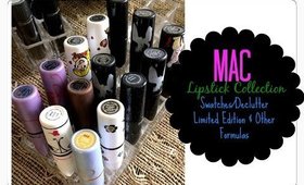 ★MAC LIPSTICK COLLECTION | PART 3 SWATCHES/DECLUTTER LIMITED EDITION★