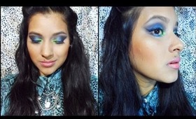 Tutorial de Maquillaje verde, azul oscuro y café con la paleta de 252 colores de Coastal Scents