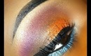 Orange, Purple, and Teal Eye Shadow Tutorial