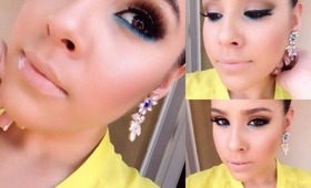 How to: Bronzed eyes with a teal/blue under eye area! | NellysLookBook