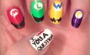 Fandom Friday: Super Mario Brothers Nail Art #WNAC2015