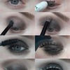 How to black smokey with glitter liner