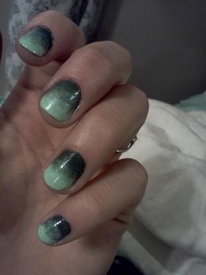 ombre green
